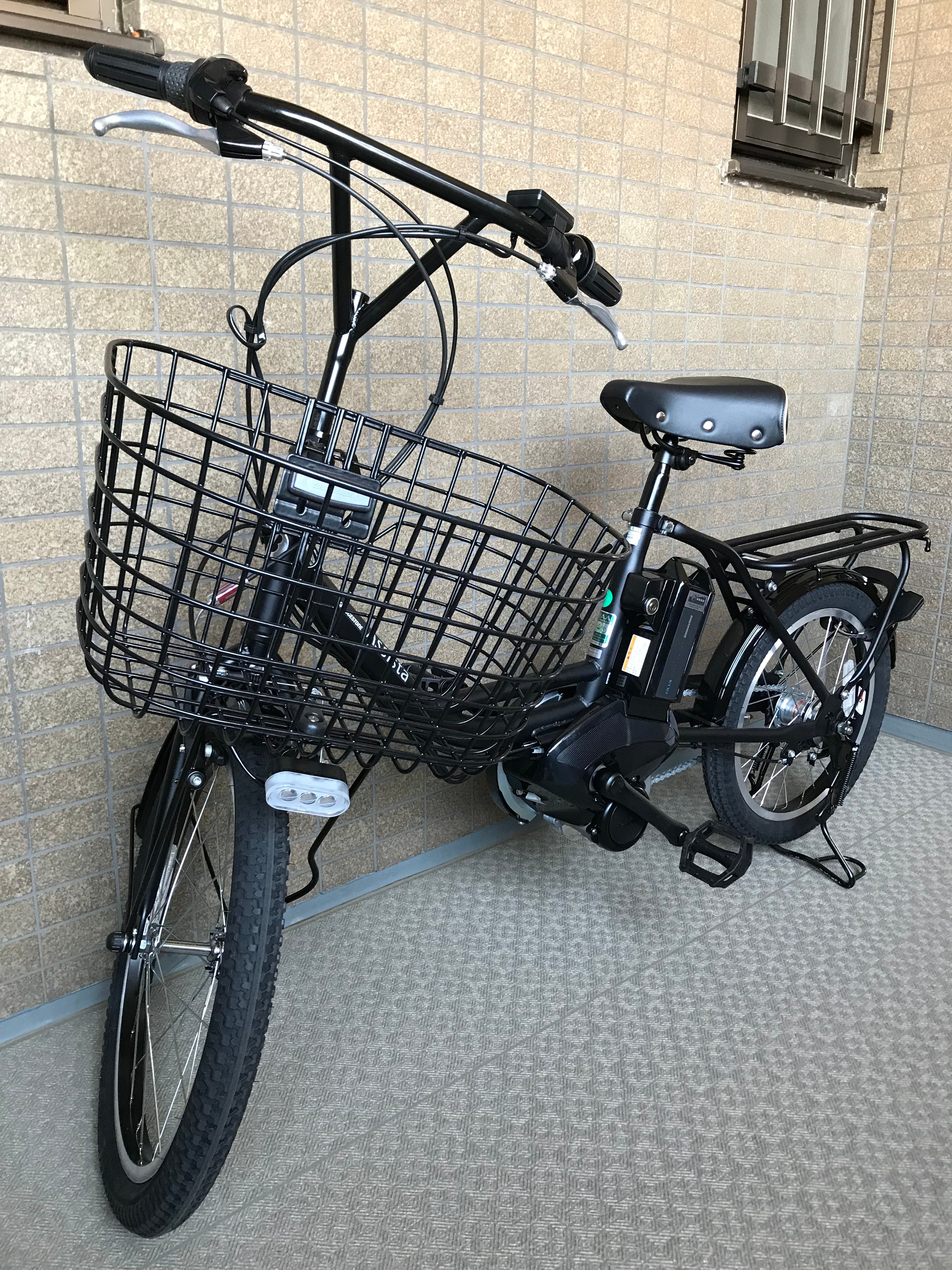 電動アシスト自転車】購入半年 アシスタファインミニ 前後カゴ付き