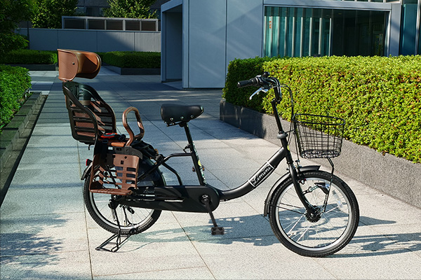 ヘッドレスト付チャイルドシート搭載limini+ - 自転車