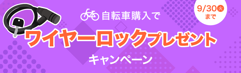 ワイヤーロックプレゼント