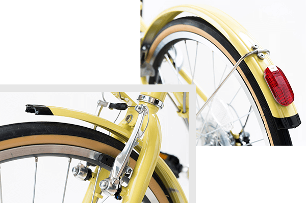 雨の日には泥除けがあったほうがいい！