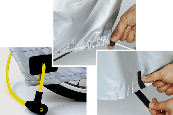 強風・盗難防止機能もチェック