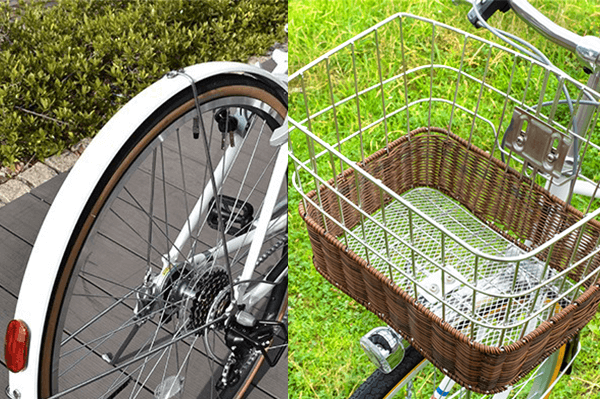 あると便利｜泥除けとカゴ