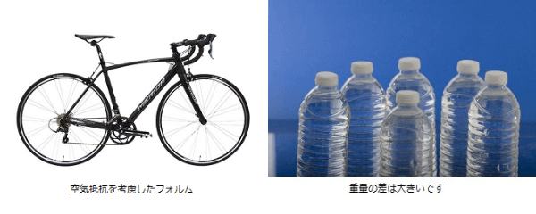 爽快な走り心地の秘密は車体の軽さ