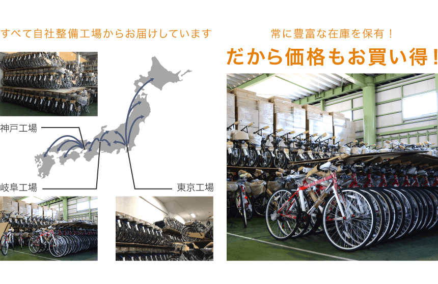 東京・名古屋から全国へお届け